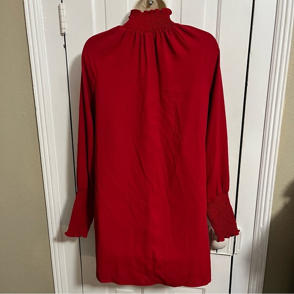 Amanda Uprichard Scarlett Red Noemi Mini Smocked Dress Small I2 - Picture 4 of 9